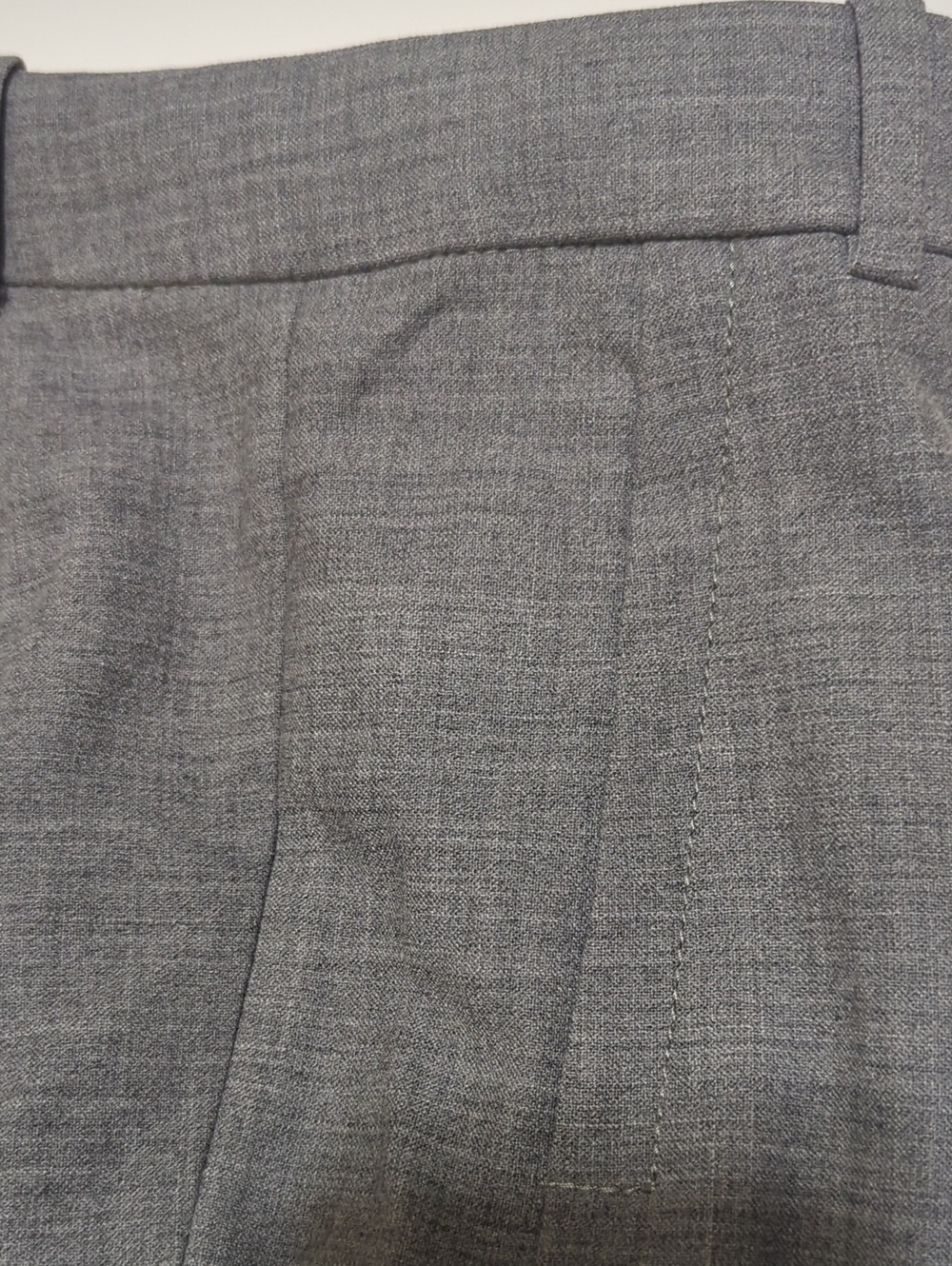 Jcrew Grey Wool Maddie Straight Leg Slim Pants Tailored Suiting 6 us Medium - Picture 3 of 10